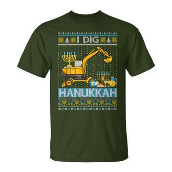 Ugly I Dig Hanukkah Happy Chanukah Jewish Boy Toddler T-Shirt - Monsterry DE