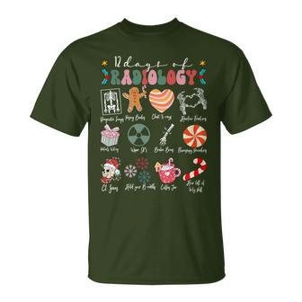 Vintage Christmas 12 Days Of Radiology X-Ray Christmas T-Shirt - Monsterry DE