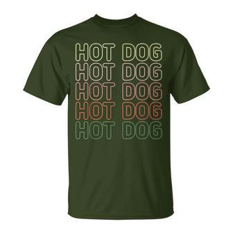 Vintage Hot Dog Hot Dogs Lovers Awesome Christmas T-Shirt - Monsterry AU