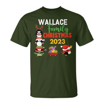 Wallace Family Name Wallace Family Christmas T-Shirt - Seseable