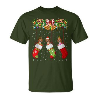 Weasel In Socks Xmas Reindeer Santa Elf Weasel Lover T-Shirt - Monsterry CA