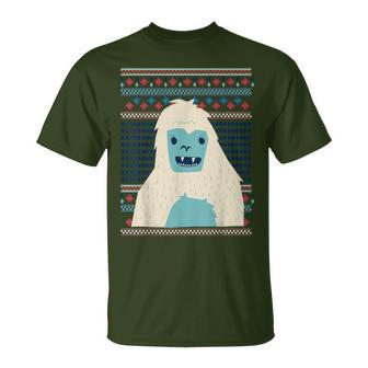 Yeti Monster Bigfoot Sasquatch Snow-Beast Ugly Christmas Fun T-Shirt - Monsterry UK