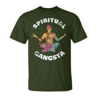 Yoga Christmas Idea Yoga Spiritual Gangsta T-Shirt - Monsterry