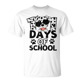 100 Days Of School Dalmatian Dog Boy Kid 100Th Day Of School T-Shirt - Monsterry UK