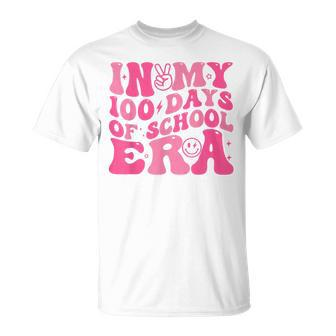 In My 100 Days Of School Era Retro Smile 100Th Day Of School T-Shirt - Monsterry