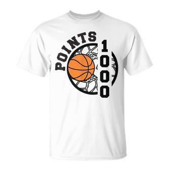 1000 Points Basketball Scorer High School Basketball Boys T-Shirt - Monsterry CA