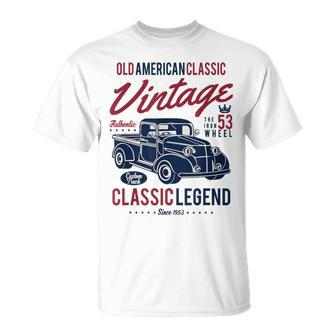 1950S Vintage Classic Cars 1953 Birthday Truck T-Shirt - Monsterry