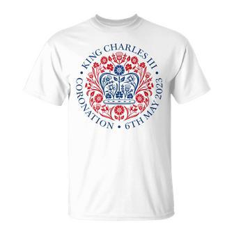 2023 Coronation King Charles Uk British Crown Emblem Logo T-Shirt - Monsterry