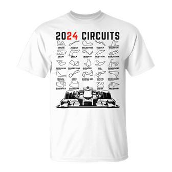 2024 Schedule Formula Racing Formula Fan Car Black T-Shirt - Thegiftio UK