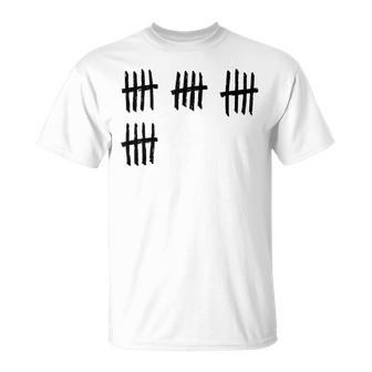 20Th Birthday Outfit 20 Years Old Tally Marks Anniversary T-Shirt - Monsterry UK