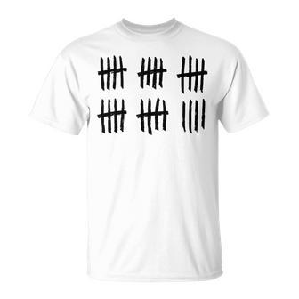 29Th Birthday Outfit 29 Years Old Tally Marks Anniversary T-Shirt - Monsterry UK