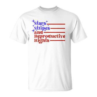 4Th Of July Stars Stripes And Reproductive Rights Womens T-Shirt - Monsterry DE