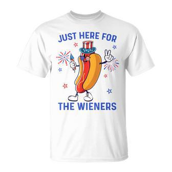4Th Of July Wieners Usa American Flag Patriotic Boys T-Shirt - Monsterry