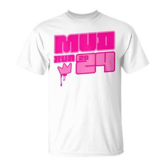 5K Mud Run 2024 Princess Muddy Pit Obstacles Mudding Team T-Shirt - Monsterry DE