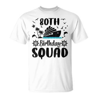 80Th Birthday Cruise Vacation 2024 Cruise Matching Group T-Shirt - Seseable