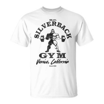 964 Silverback Gym Apparel Venice Beach California Retro T-Shirt - Monsterry CA