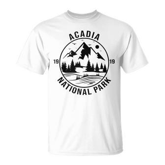 Acadia National Park Maine Mountains Nature Hiking Vintage T-Shirt - Monsterry DE