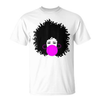 Afro Curly Natural Hair African American Black Women T-Shirt - Monsterry AU