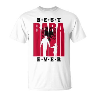 Albania Baba With Daughter Albanian Dad Of A Girl Shqiptar T-Shirt - Monsterry CA