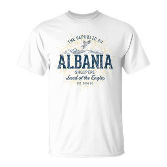 Albania Retro Styleintage Albania T-Shirt - Seseable