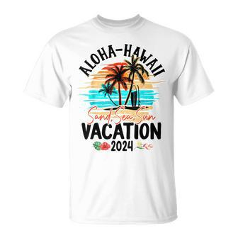 Aloha Hawaii 2024 Family Friends Group Vacation Matching T-Shirt | Seseable CA