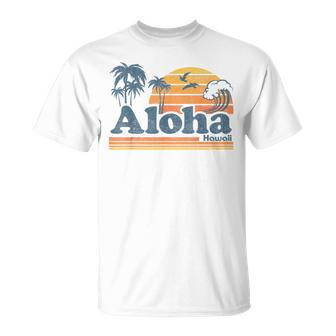 Aloha Hawaii Vintage Beach Summer Surfing 70S Retro Hawaiian T-Shirt | Mazezy CA