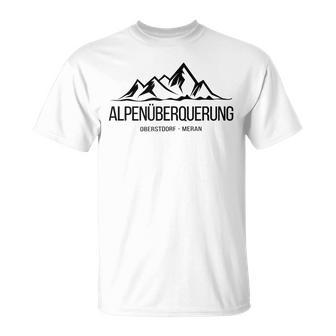 Alpenüberquung Oberstdorf Meran E5 Idea T-Shirt - Geschenkecke