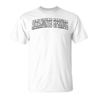 Altamonte Springs Florida Vintage Athletic Sports B&W Print T-Shirt - Monsterry AU