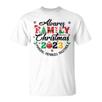 Alvarez Family Name Christmas Matching Surname Xmas T-Shirt - Seseable