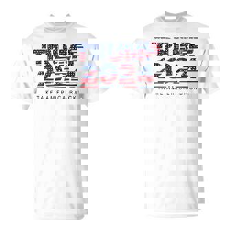 Take America Back Us Flag 4Th Of July Donald Trump 2024 T-Shirt | Mazezy