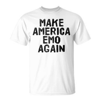 Make America Emo Again Goth Us Idea T-Shirt - Monsterry