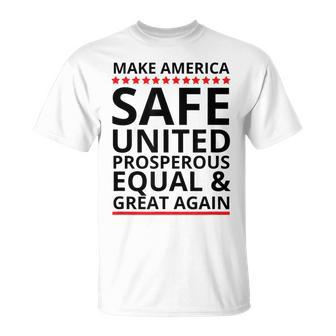 Make America Safe United Equal And Again Pride Trump 2020 T-Shirt - Monsterry