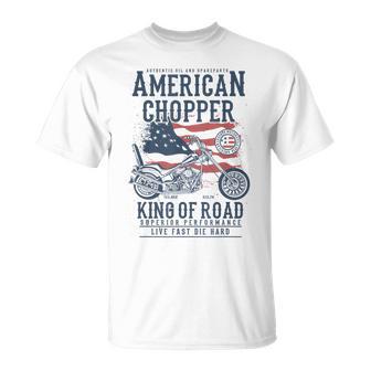 American Choppers King Of Road Motorcycle Lover Rider Biker T-Shirt - Monsterry