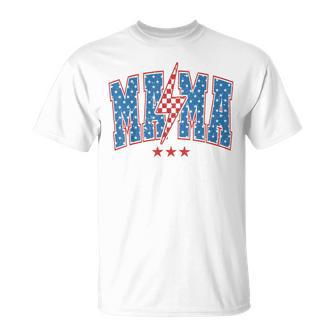 American Mama And Mini 4Th Of July Mama Lignting Bolt T-Shirt - Monsterry CA