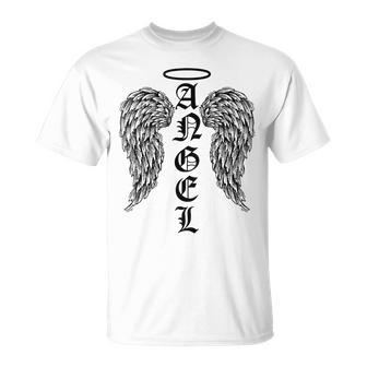 Angel Wings Halo Feathers God Awesome T-Shirt - Thegiftio UK