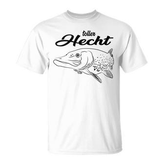 Angler Angeln Fischer Papa Opa Mann Geschenk Petri Heil T-Shirt - Geschenkecke