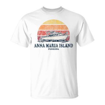 Anna Maria Island Fl Vintage Boating 70S Retro Boat T-Shirt - Monsterry AU