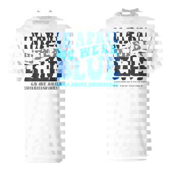 In April We Wear Blue Child Abuse Awareness T-Shirt | Mazezy
