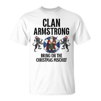 Armstrong Clan Christmas Scottish Family Name Party T-Shirt - Seseable