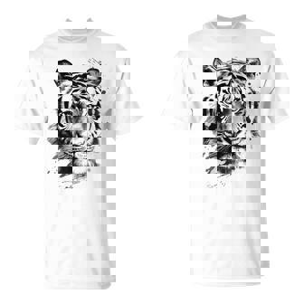 Arte De Tigre Zoo Animal Tiger Camiseta unisex - Regaloses