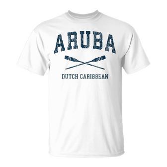 Aruba Vintage Nautical Paddles Sports Oars T-Shirt - Monsterry DE