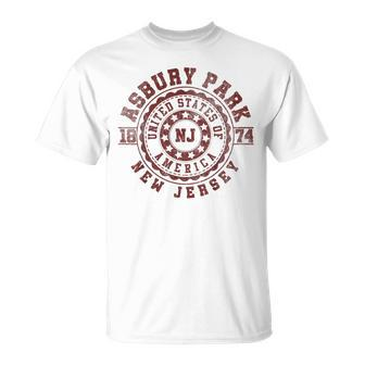 Asbury Park Nj New Jersey Vintage City Apparels T-Shirt - Thegiftio UK