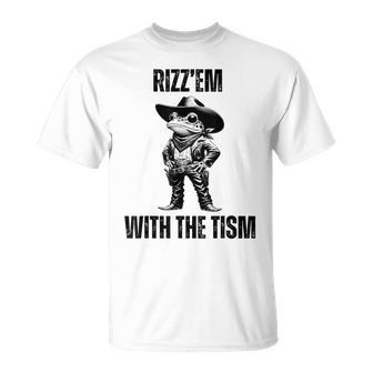 Autism Rizz Em Frog Rizz Em With The Tism T-Shirt - Seseable