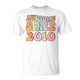 Awesome Since 2010 14 Year Old 14Th Birthday For Girls T-Shirt - Monsterry DE