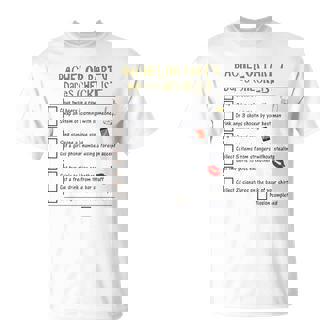 Bachelor Party Checklist T-Shirt - Thegiftio UK