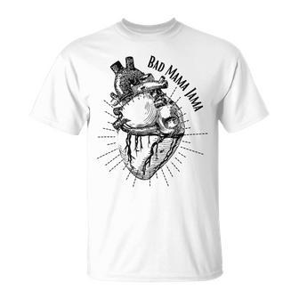 Bad Mama Jama Heart T-Shirt - Monsterry