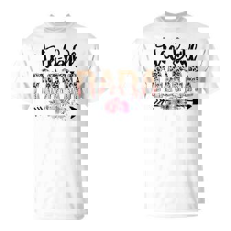 Ball Nana Mom Leopard Ball Mom Mother's Day T-Shirt | Mazezy
