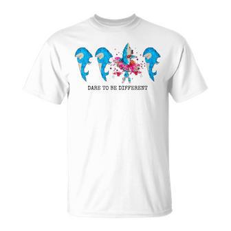 Ballerina Shark Dancer Ballet Dancing Dare To Be Different T-Shirt - Monsterry