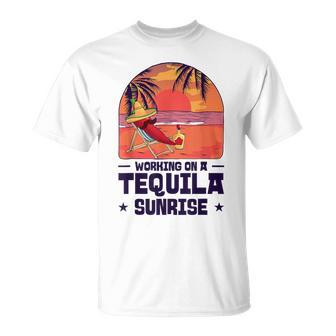 Bartender Mixing Tequila Sunrise Mexican Mexico T-Shirt - Monsterry AU