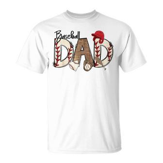 Baseball Dad Dad Baseball Father Day T-Shirt - Thegiftio UK